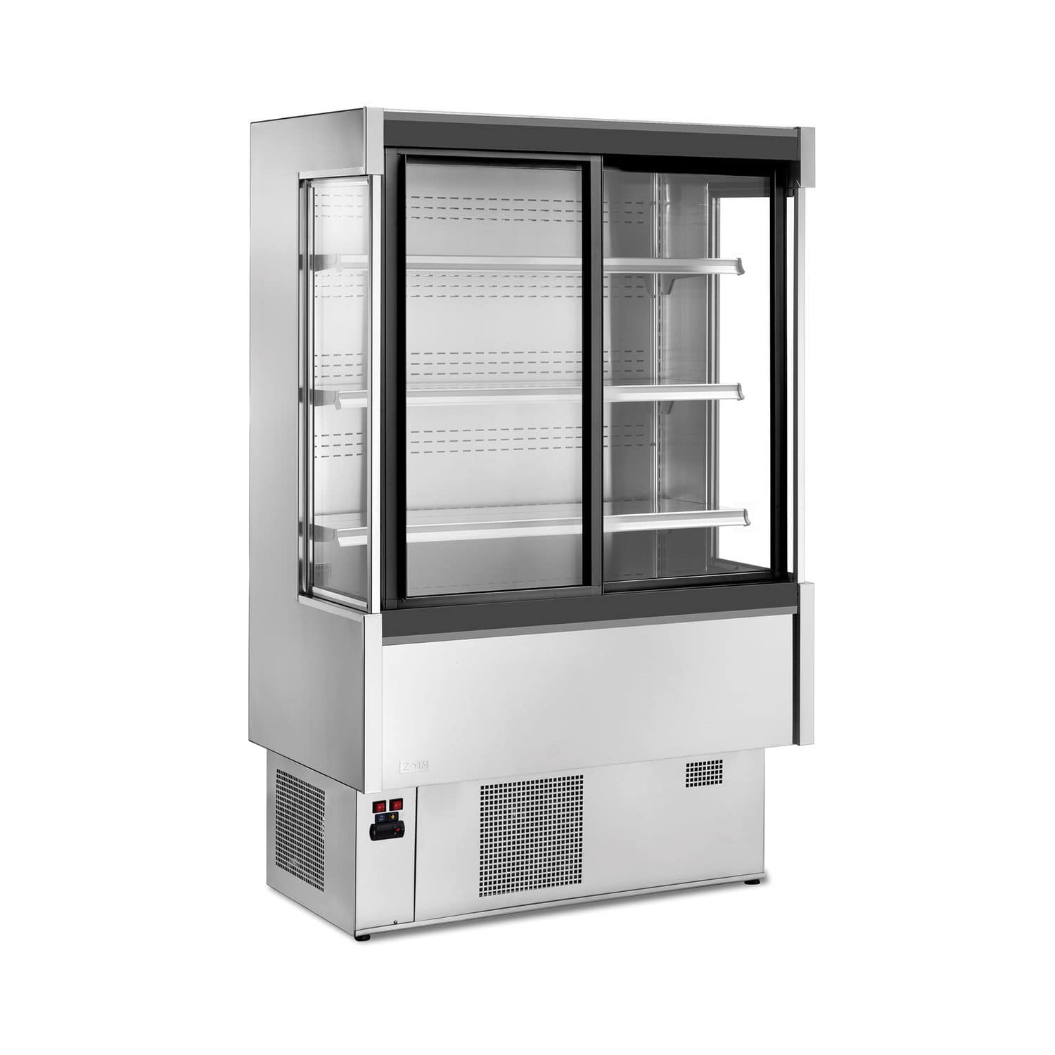 Shelf refrigerated display case SILVER ZOIN upright / for shops