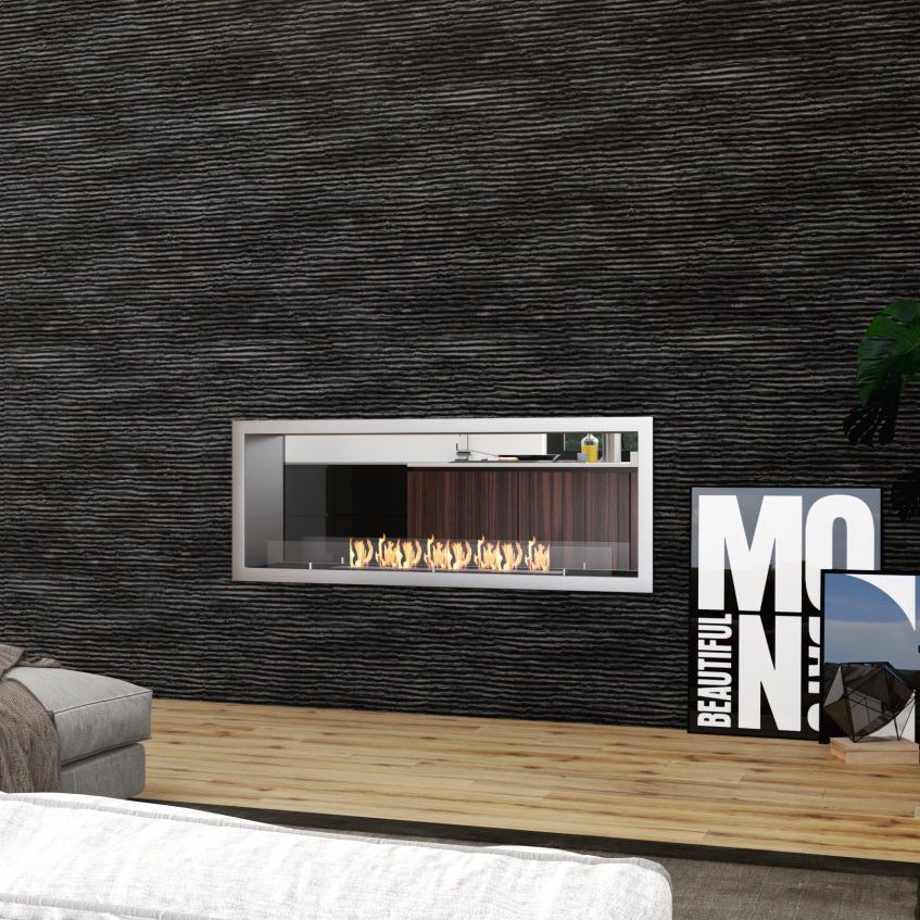 Bioethanol Fireplace Contemporary Open Hearth Built In