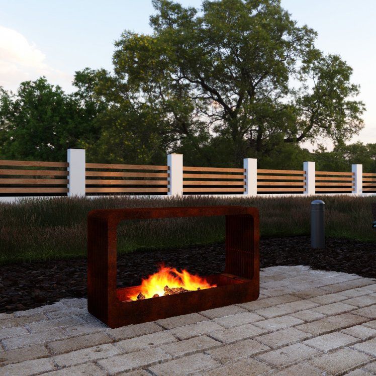 Wood Burning Fire Pit Cosi Cube Nov Brushed Stainless Steel Wood Burning Fire Pit Cosi Cube Nov