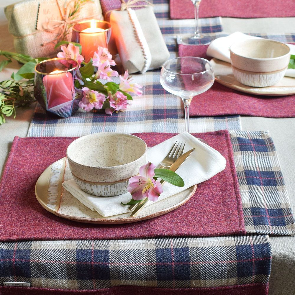 Wool placemat KINTYRE IAN MANKIN handmade