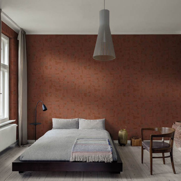 Contemporary Wallpaper Composizione Sirpi Vinyl Patterned