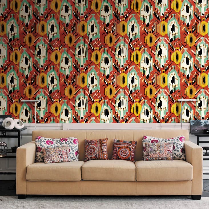 Contemporary wallpaper - TRIBU' - SIRPI - vinyl / patterned / multi-color