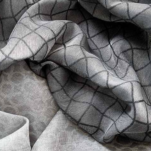 Geometric Pattern Sheer Curtain Fabric Piazza Voiles Flaunt Harlequin Linen Viscose Polyester Geometric Pattern Sheer Curtain Fabric, Patterned Sheer Curtain Fabric Uk