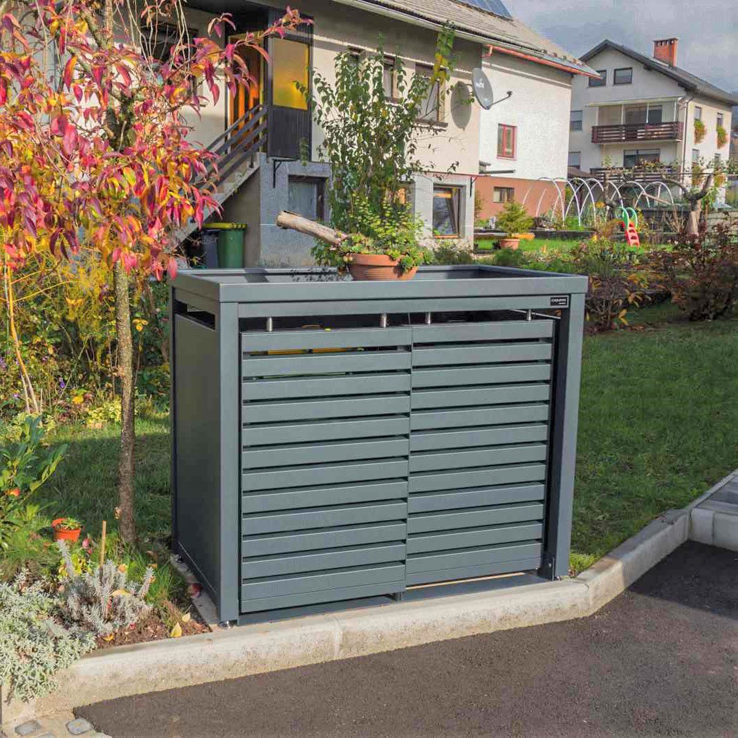 Recycling bin enclosure - StyleOUT® 2x120 LINIS - Dukin d.o.o.