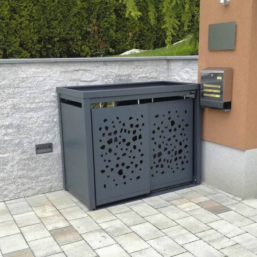 Recycling bin enclosure - StyleOUT® 2x120 TOMO - Dukin d.o.o.