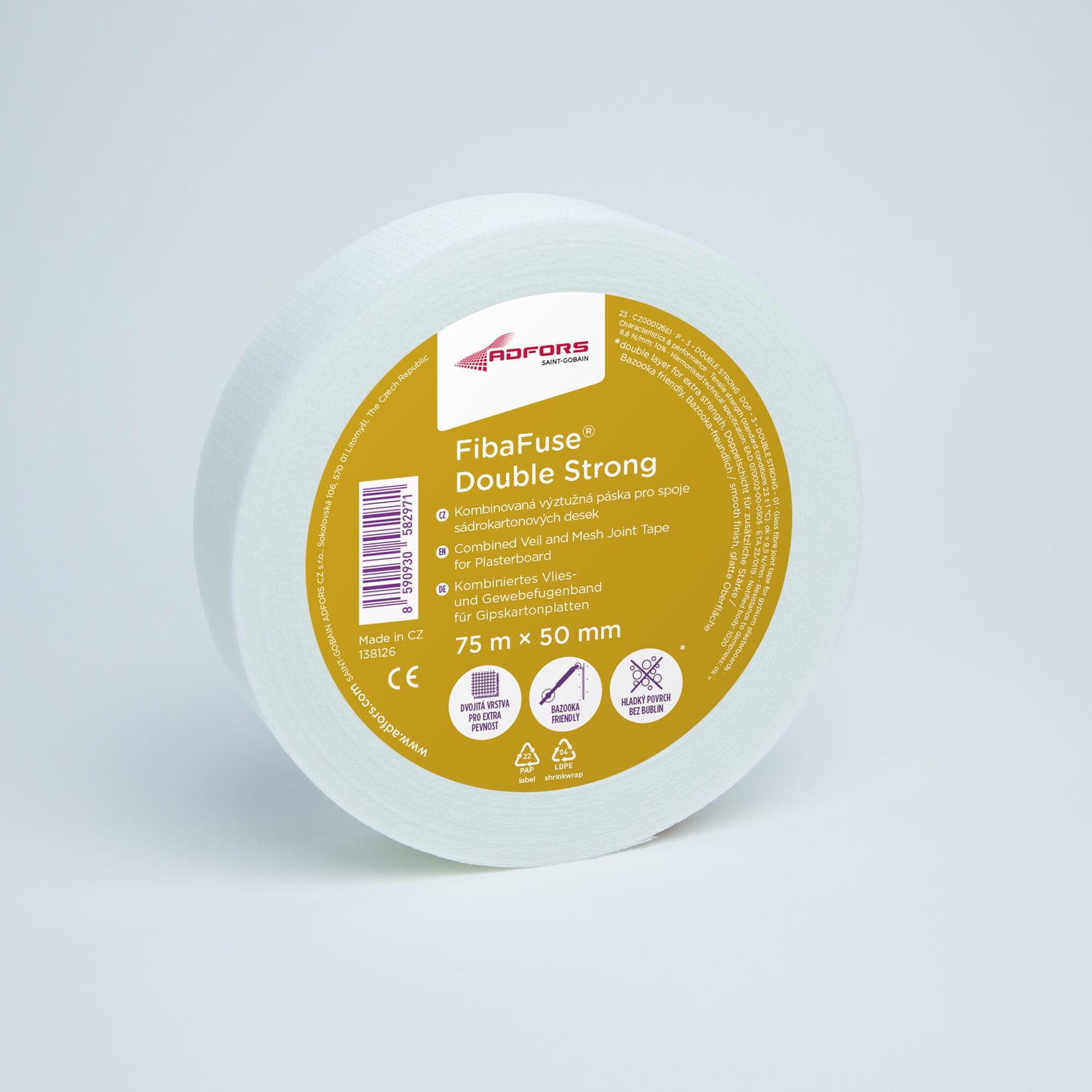 Wall drywall tape FibaFuse® Double Strong SaintGobain Adfors