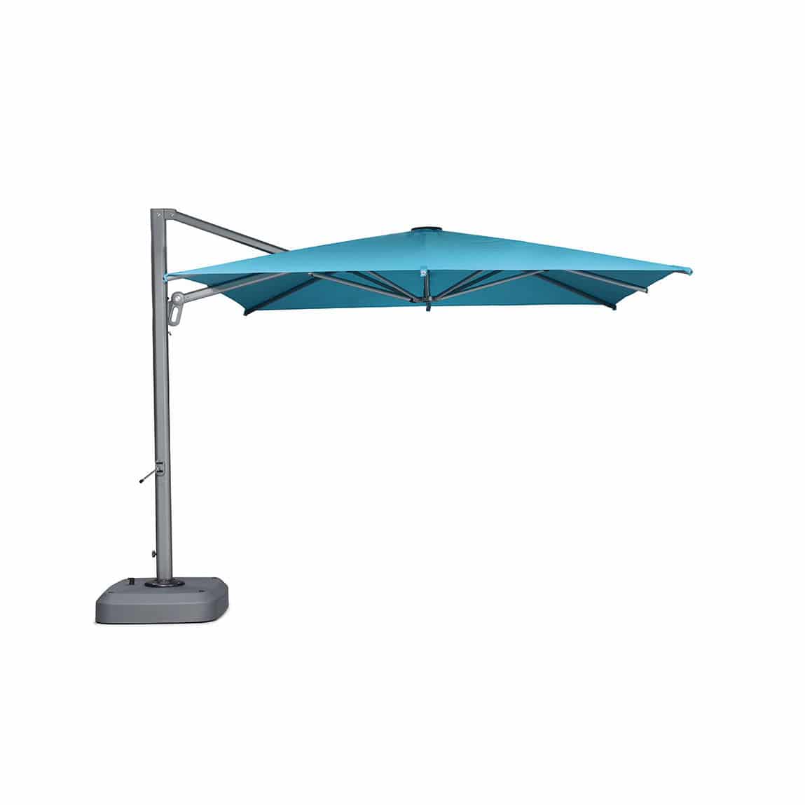 Side post parasol - H-216W - Howvin outdoor furtniture - fabric / metal