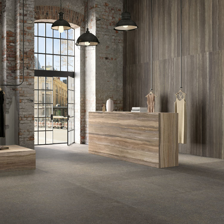 Porcelain stoneware tile - PISÉ GHIAIA - CEDIT - ceramic / matte / indoor