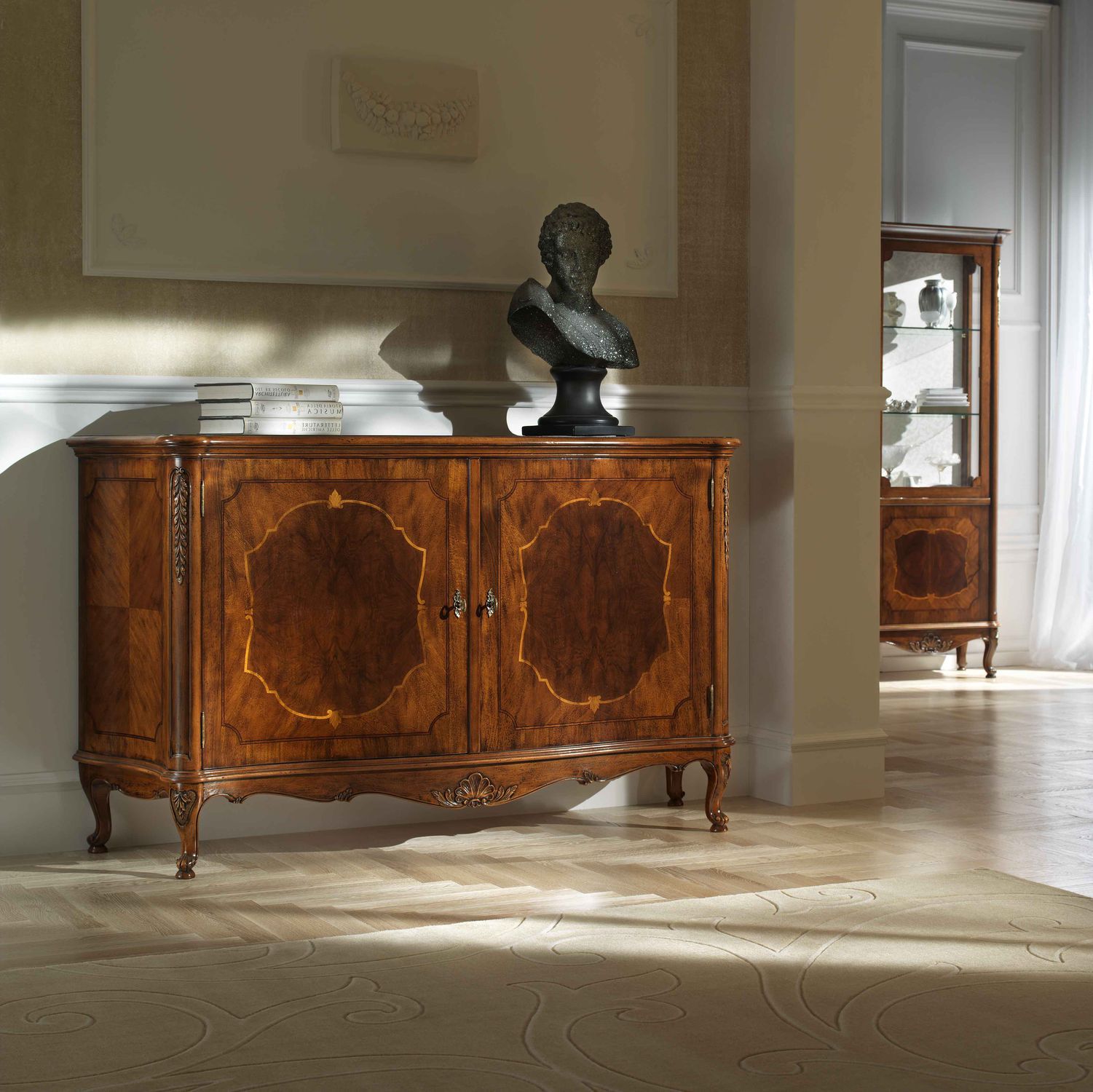 Classic sideboard - P 101 - MOLETTA MOBILI - walnut / with drawers ...