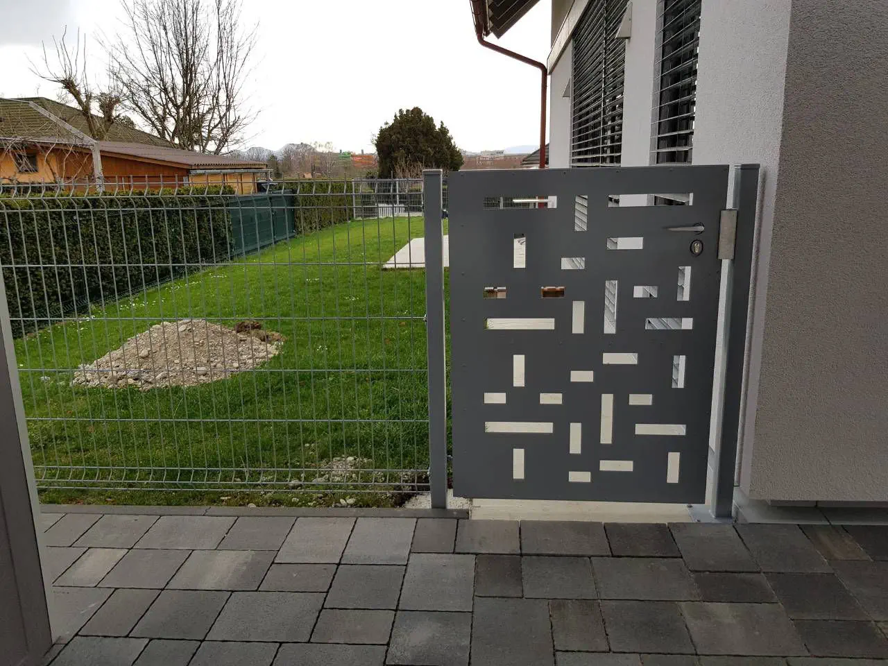 Galvanised steel garden gate - PEDESTRIAN - Ograje Kočevar