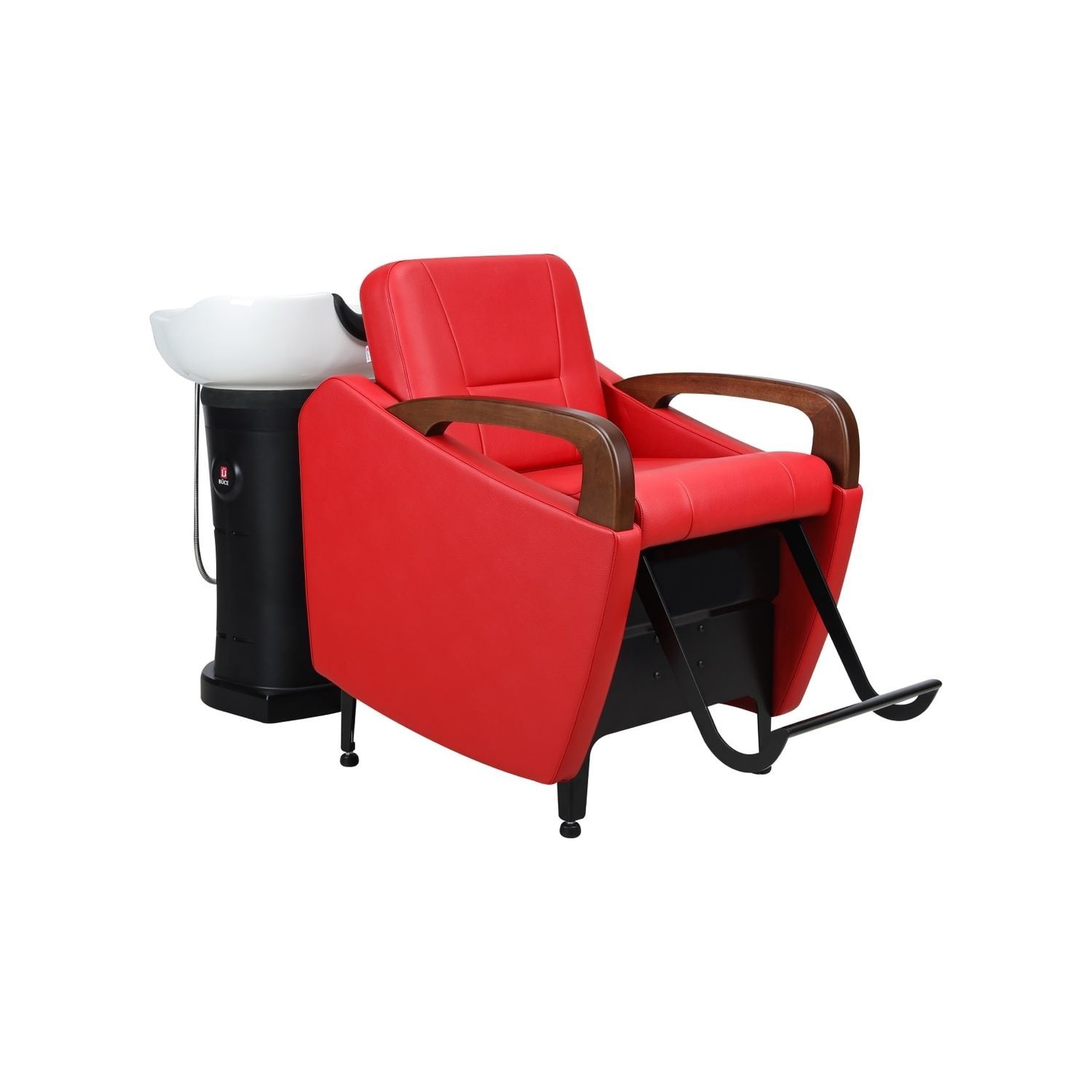 Shampoo chair with footrest S251 BD KOREA CO.,LTD synthetic