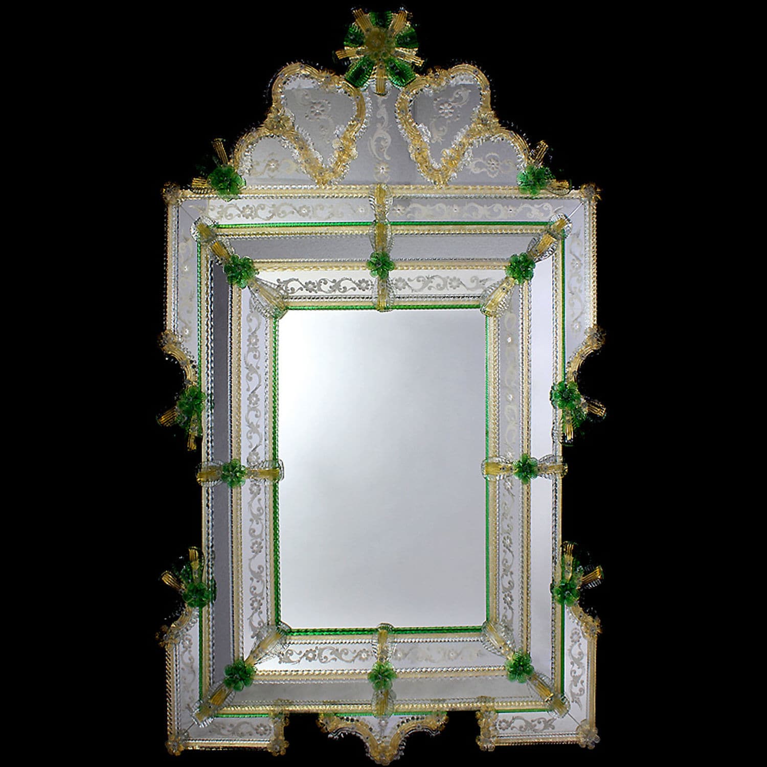 Wallmounted mirror EUCLIDE BOTTEGA VENEZIANA style