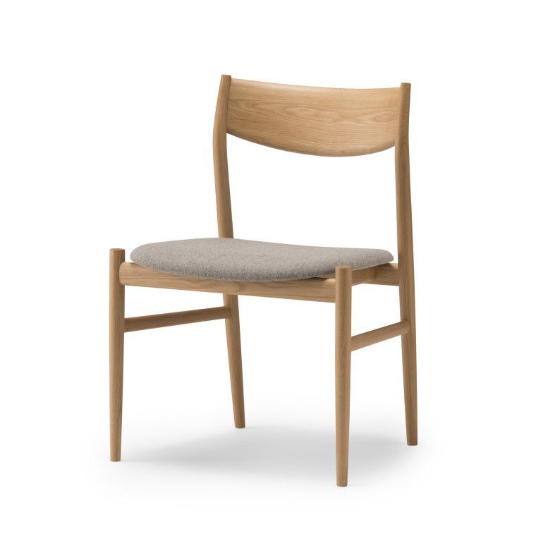 Contemporary dining chair - KAMUY - CondeHouse - fabric / leather / oak ...