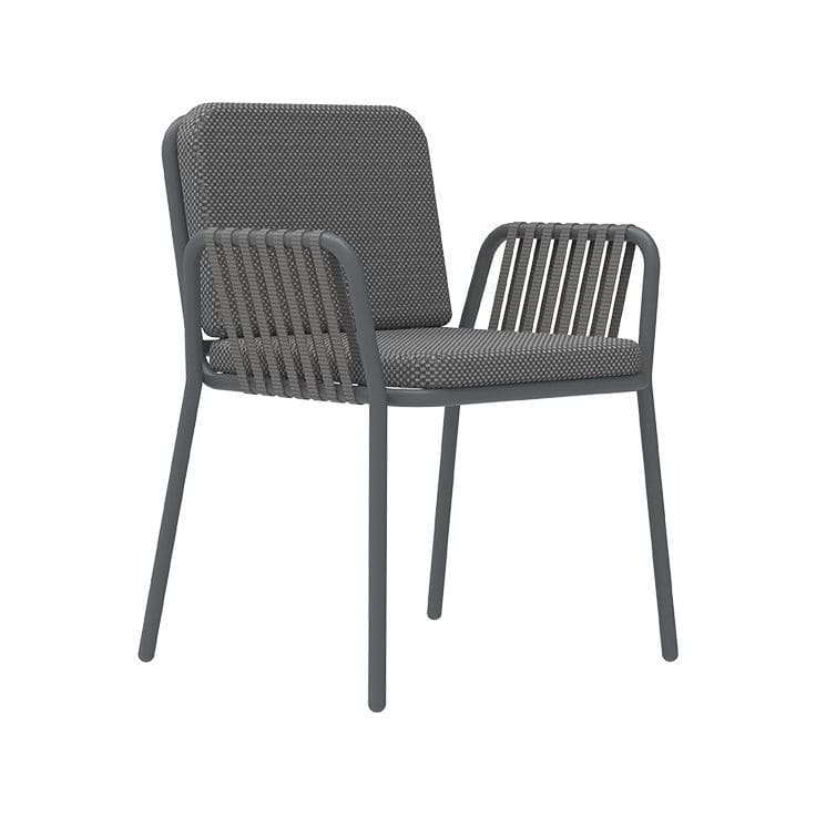 Contemporary chair - Easychair Ribbons - MOWEE - outdoor / indoor / fabric