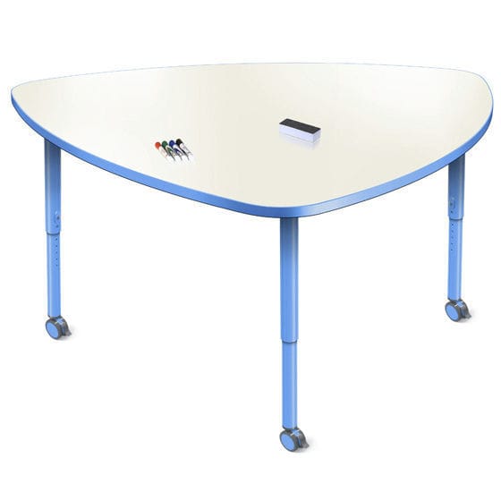 Contemporary table VELOCITY DRY ERASE Allied laminate / metal