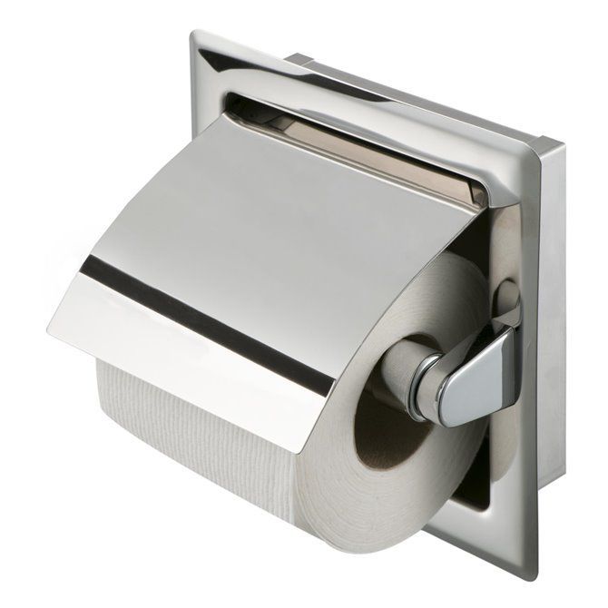 Wall-mounted toilet roll holder - 91119 - Geesa - chromed metal ...