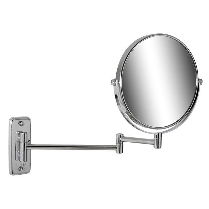 Wallmounted bathroom mirror 911086 Geesa contemporary / round