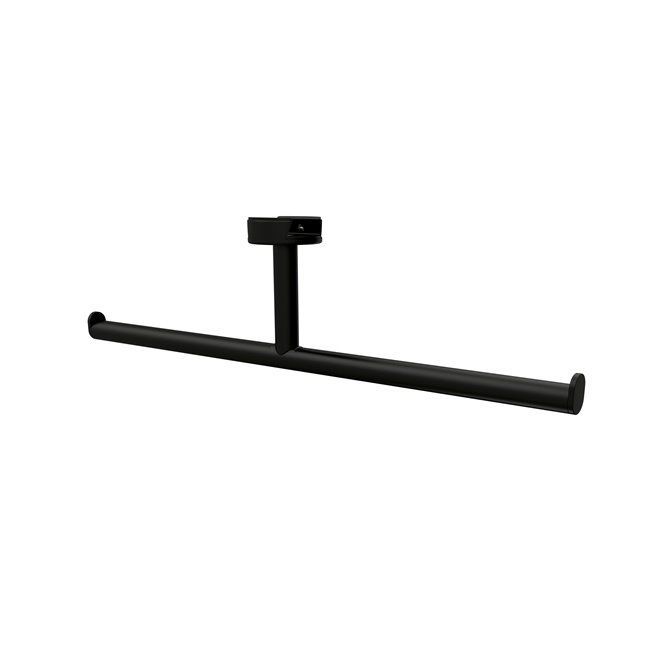 Wall mounted Toilet Roll Holder 918212 06 Geesa Metal Black perfect-positioning-of-toilet-paper-roll-holder-home-remodeling-how