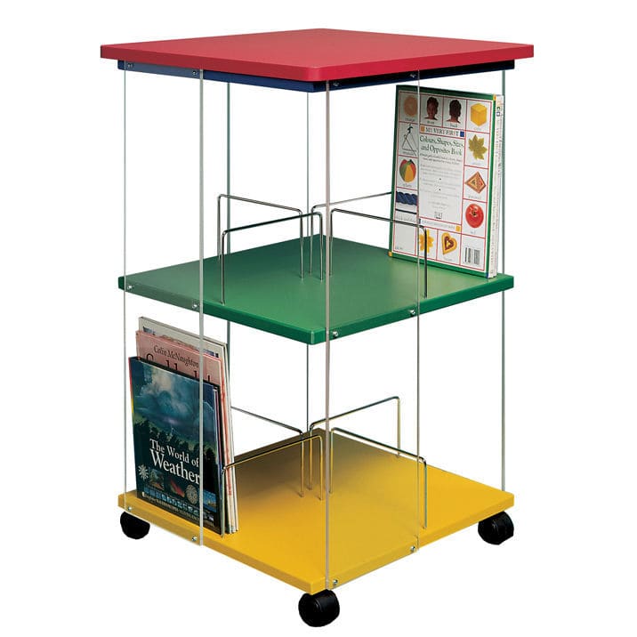 Freestanding bookcase GOPAK on casters / contemporary / plastic