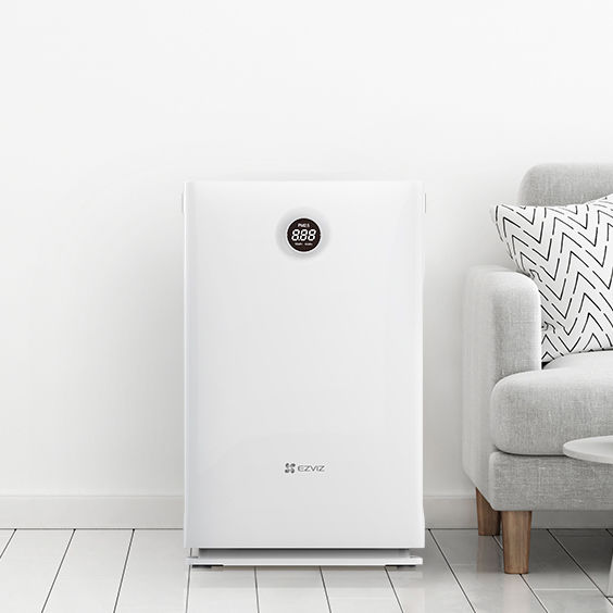 HEPA filter air purifier UVC EZVIZ activated carbon / free