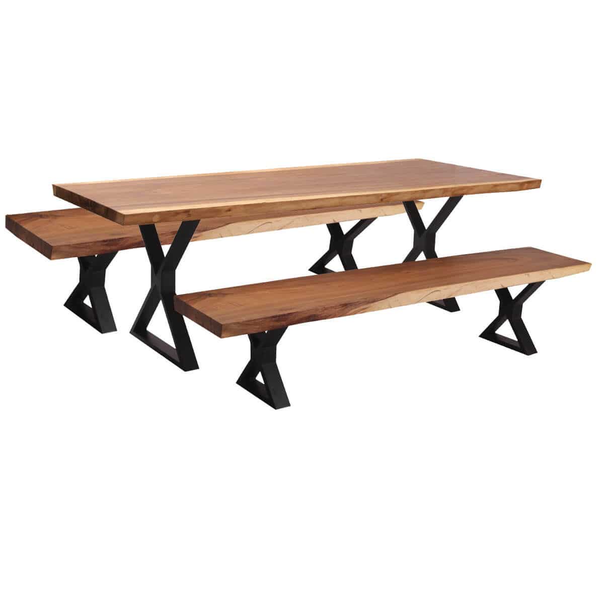 Traditional bench and table set MORRIKA Furniture BoutiQ solid