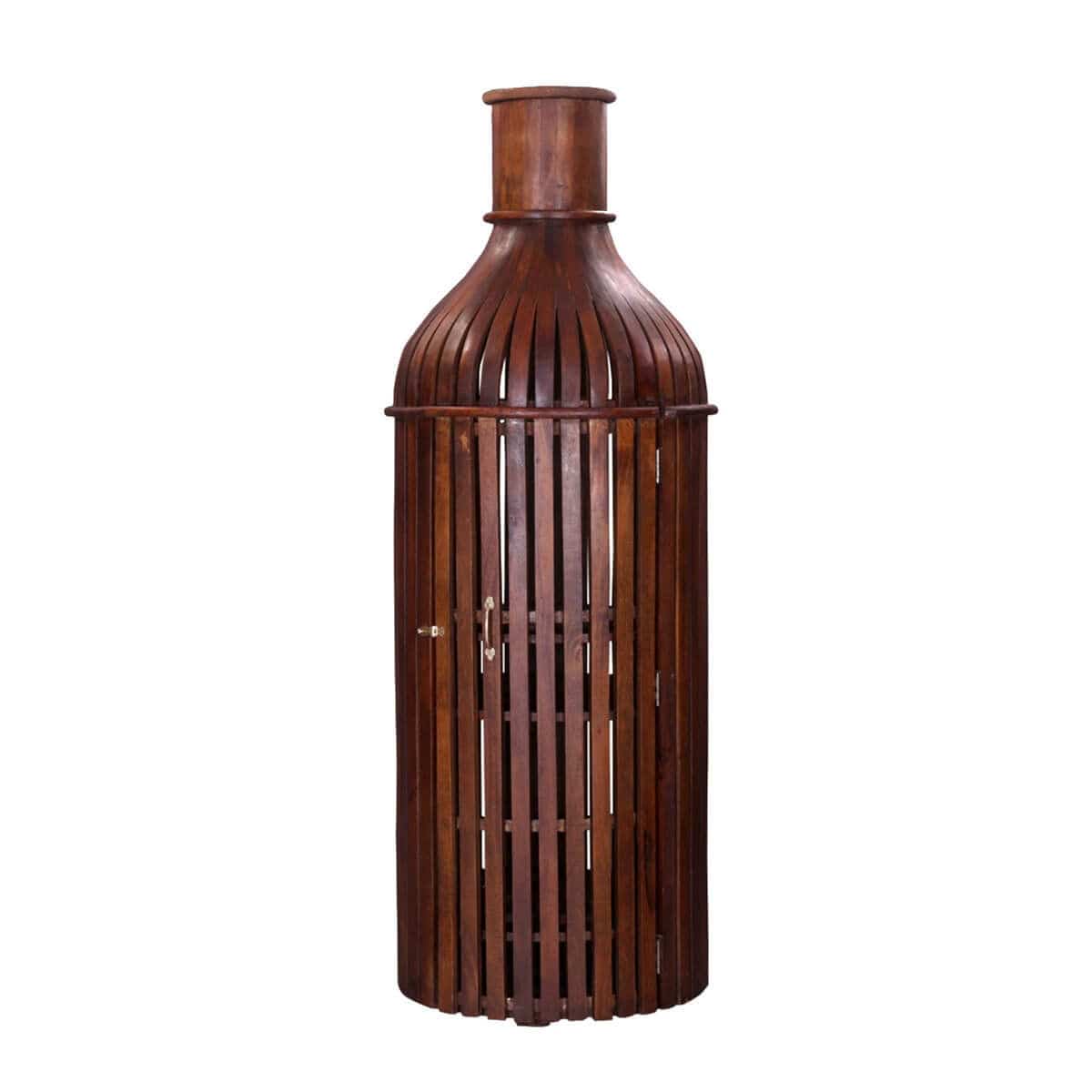 Bottle shaped best sale bar cabinet