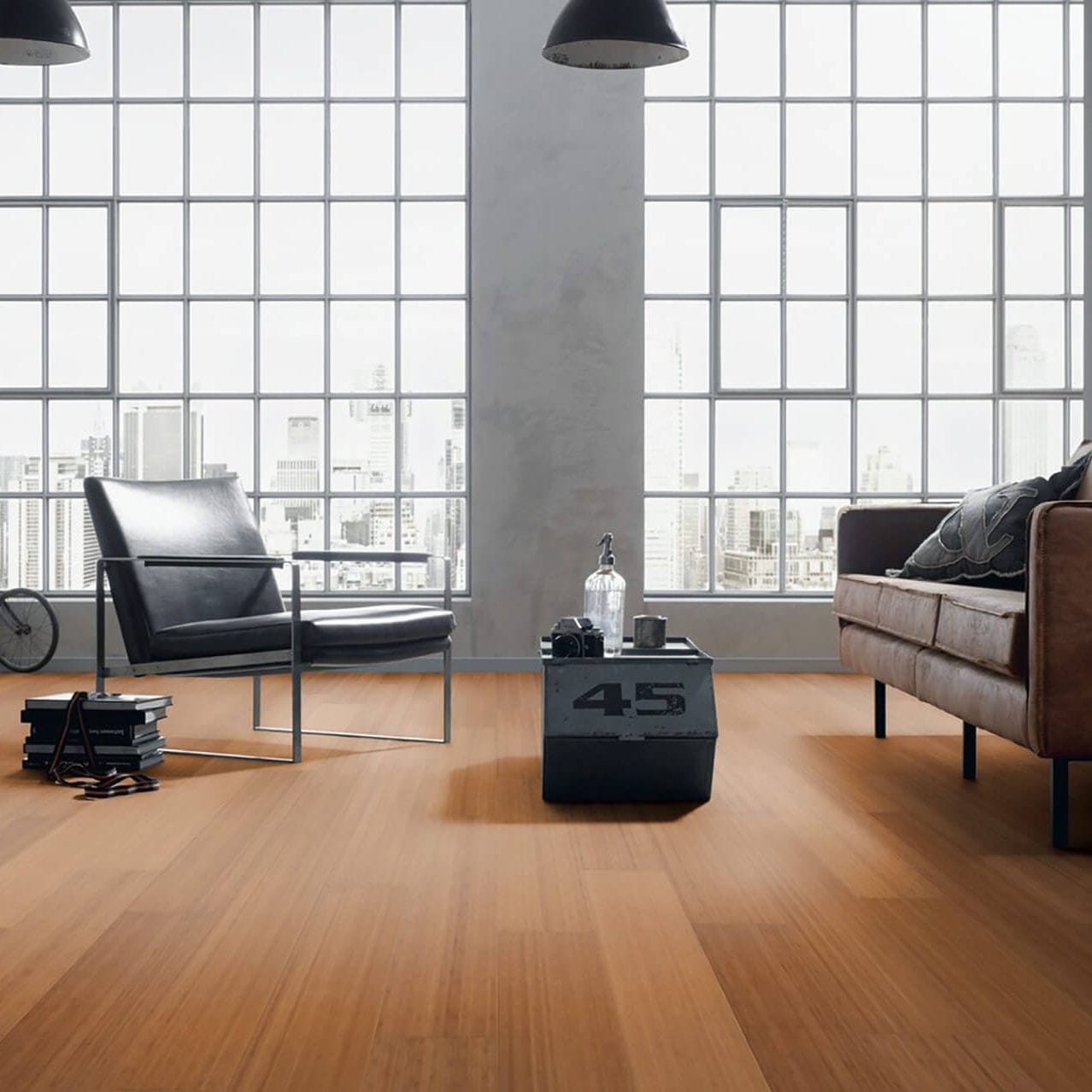 Solid parquet floor - VERTICAL CAFÉ - Décoplus Parquets - bamboo ...