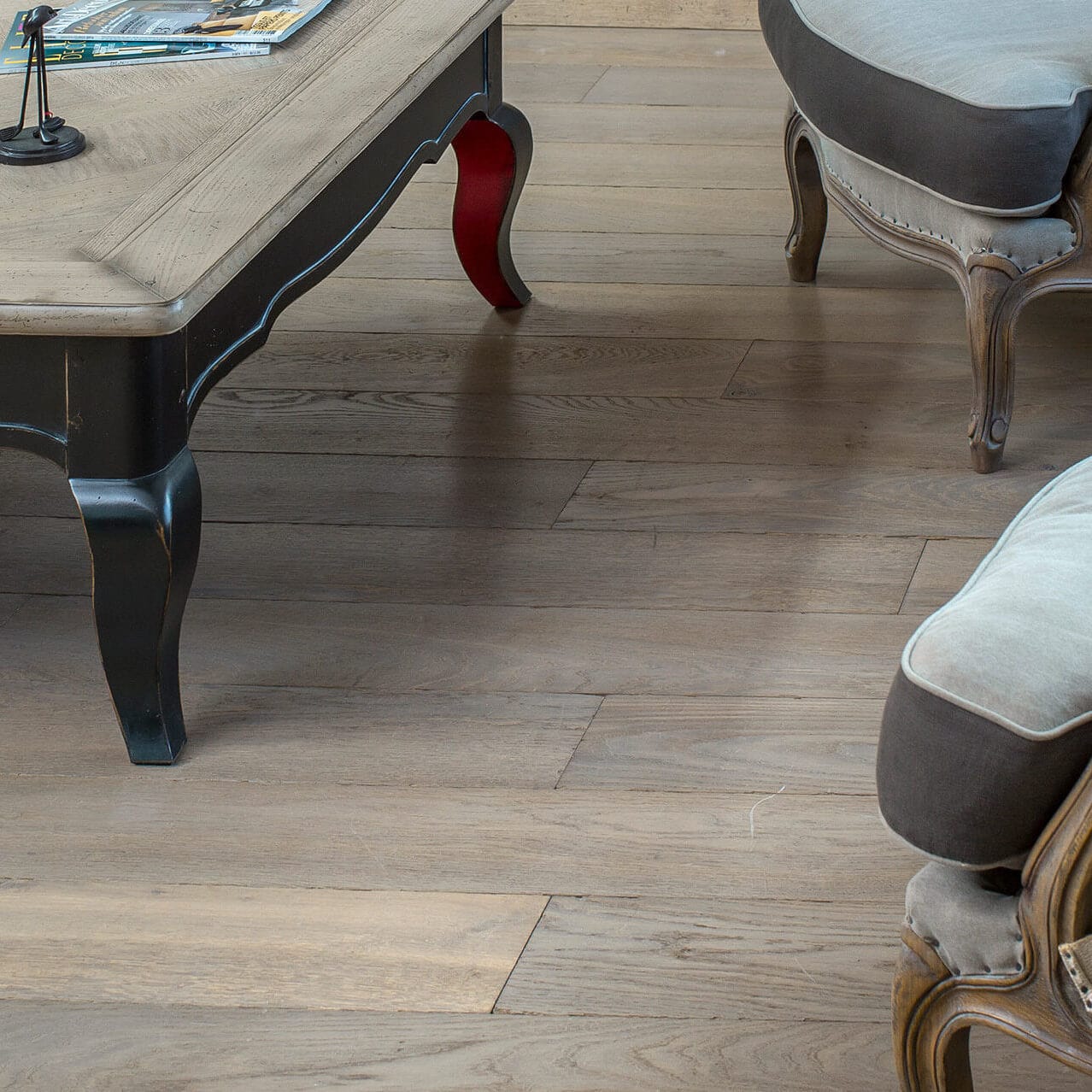 Solid parquet floor - GRIS CLAIR - PA18 - Décoplus Parquets - european ...