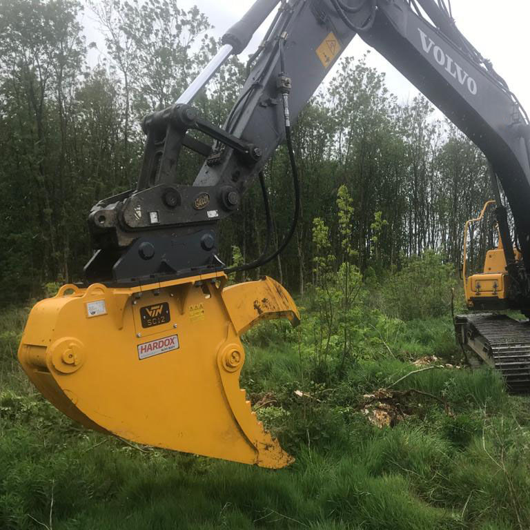 Excavator demolition grapple SC SERIES VTN EUROPE S.P.A. cutting