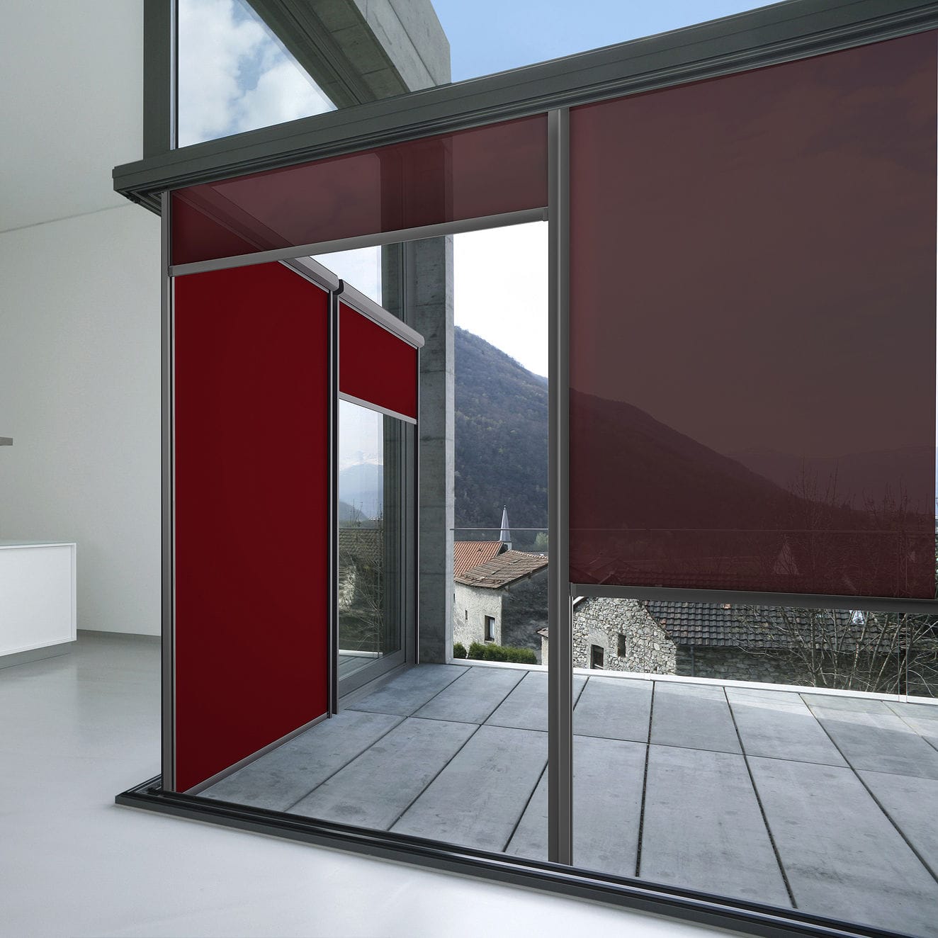 Roller blind screening NEXUS 100 gaviota canvas / plain