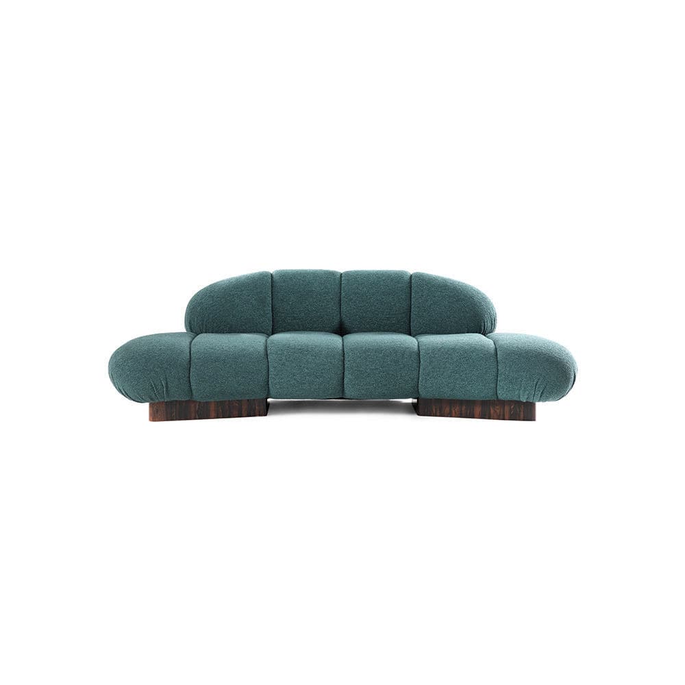 Contemporary sofa - KIRO - HESSENTIA Cornelio Cappellini - fabric leather with armrests