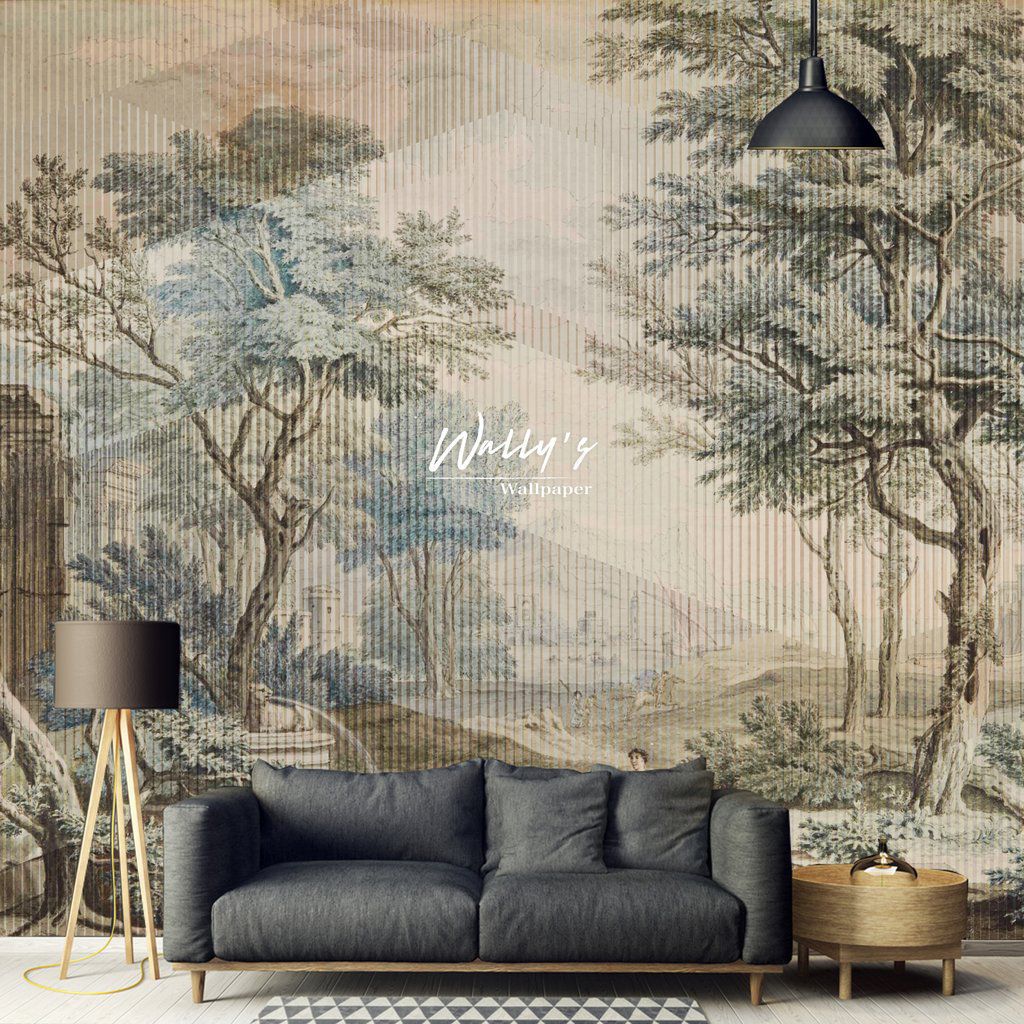 Contemporary wallpaper - VINTAGE GARDEN - Wally&rsquo;s - nature pattern