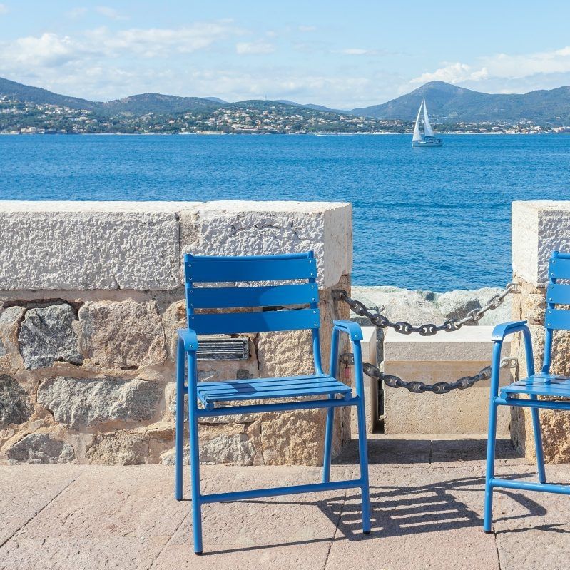 Contemporary garden chair FRENCH RIVIERA Edmond & Fils wooden