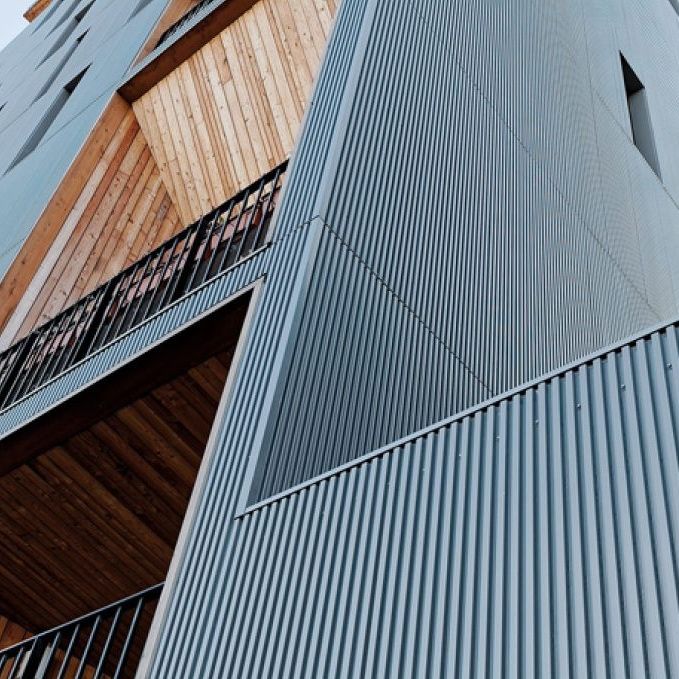 Sheet cladding CARRAÏNE ArcelorMittal Construction aluminum / galvanised steel / stainless