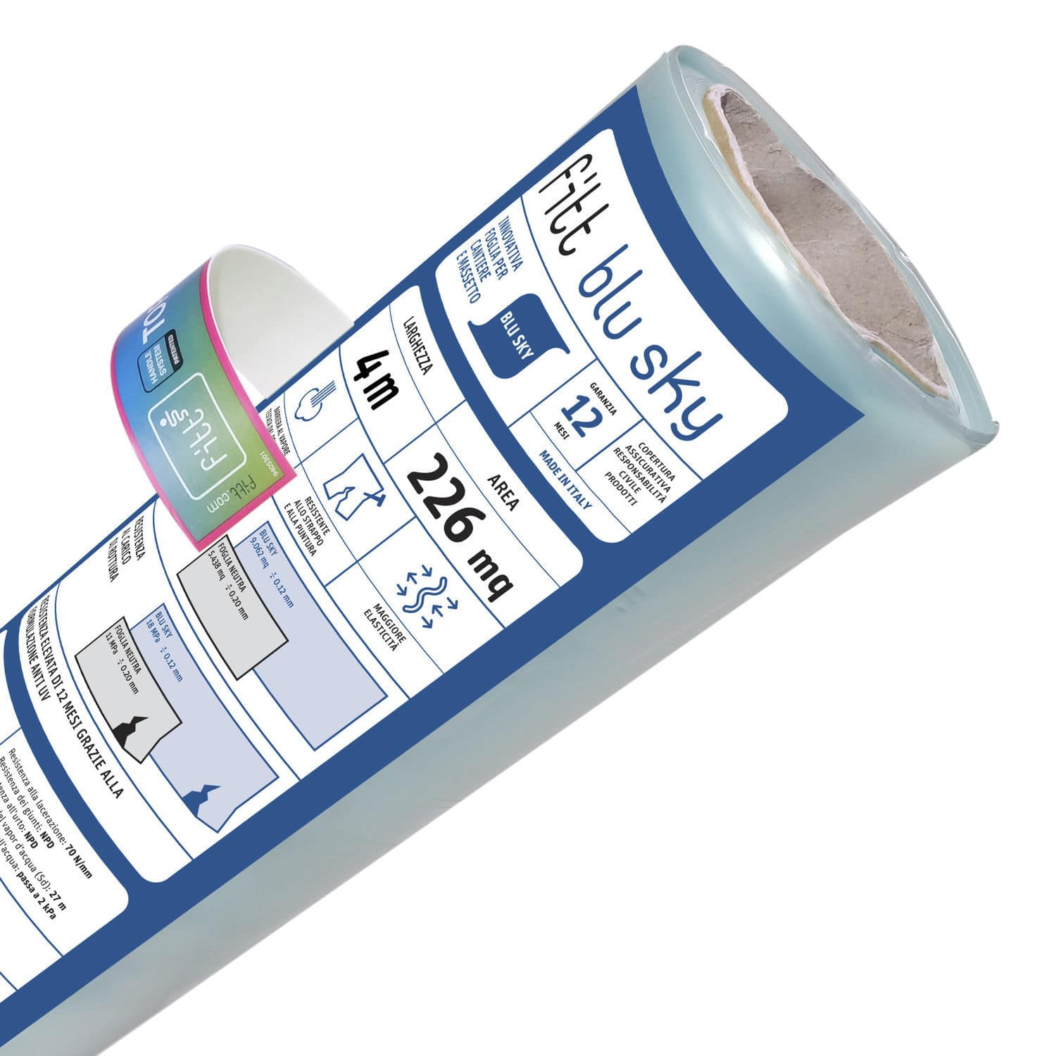 Polyethylene vapor barrier FITT BLU SKY FITT Spa for roof