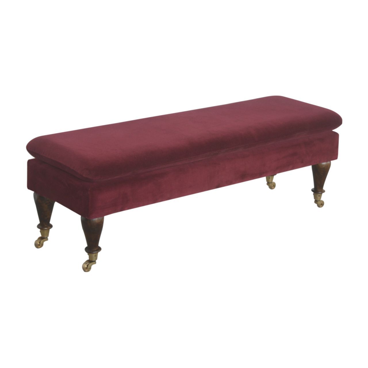 Traditional upholstered bench - IN1453 - Artisan Furniture - velvet ...