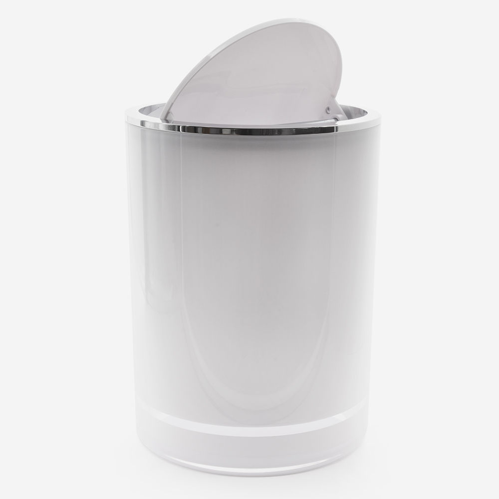 Bathroom trash can ROMY BATH BAZAAR acrylic / swing / indoor
