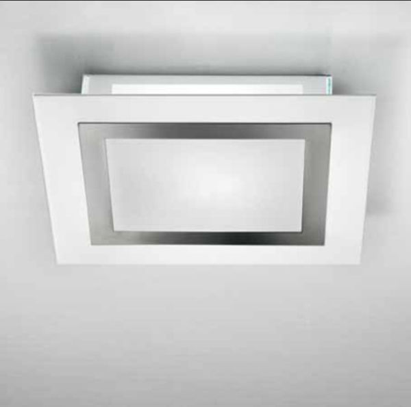 Contemporary ceiling light FRAMEPL LAM Export square / glass / steel