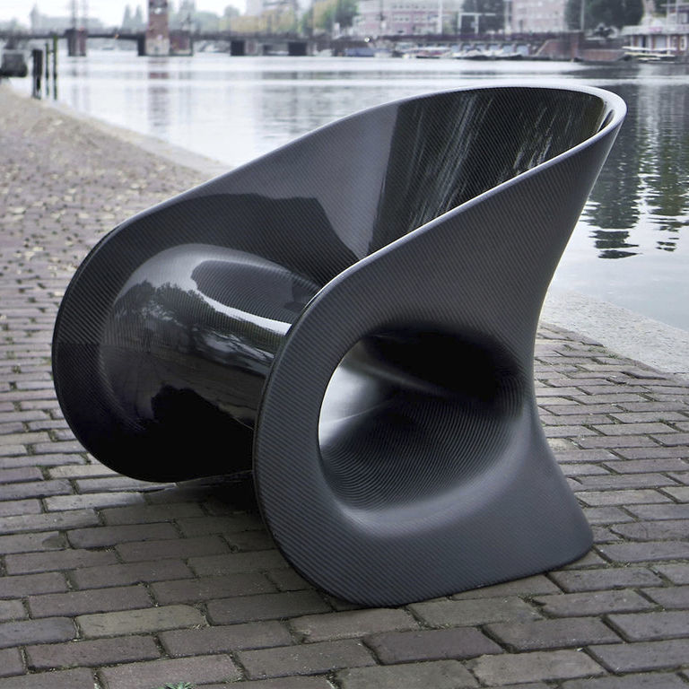 Original design chair WARP ALVARAE Design Studio carbon fiber