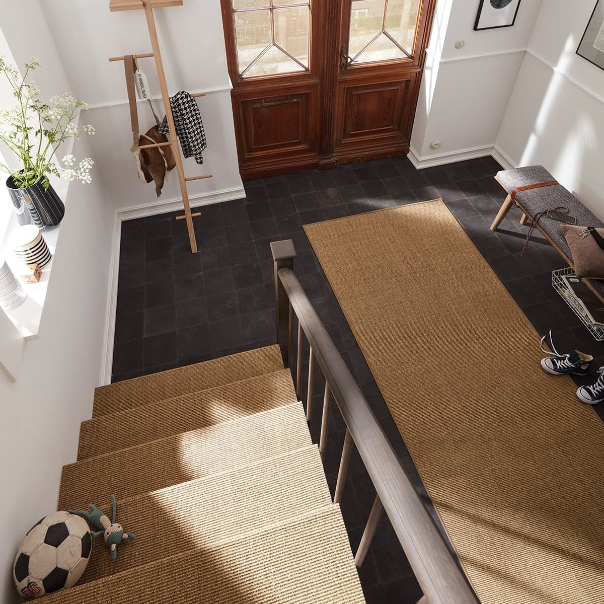 Woven carpet - NATURE - JAB ANSTOETZ FLOORING - structured / sisal