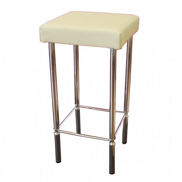 Contemporary stool LYRA COSMOTRE SRL leather / metal base
