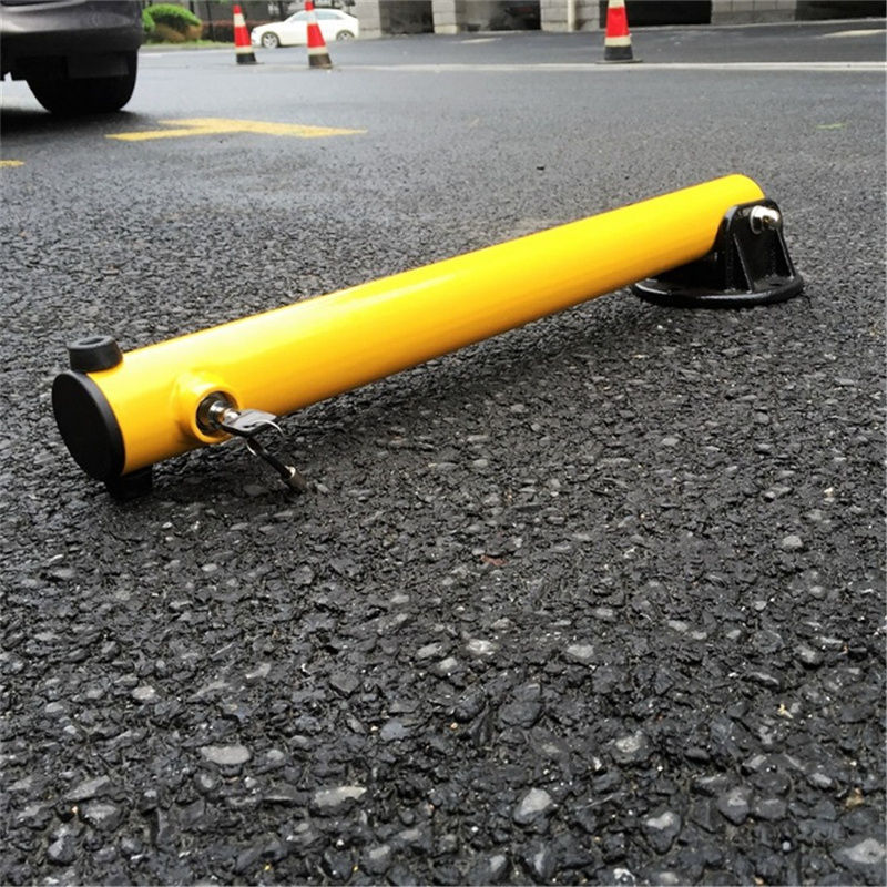 Security bollard - IKAVASS - steel / powder-coated steel / high