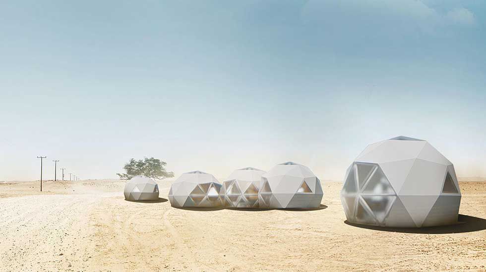 Prefab house - DOME - NingBo DeepBlue Smarthouse Co.,LTD. - floating ...