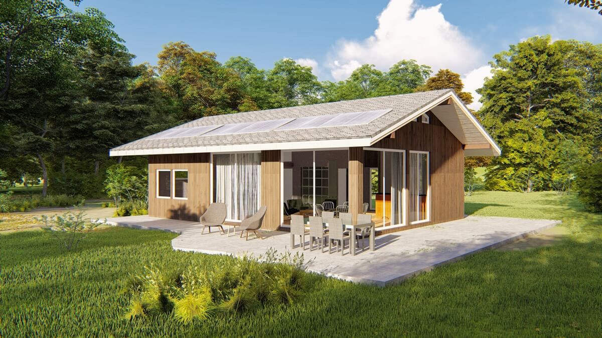 Prefab house FINLAND J.H. Frame House group Sia energyefficient