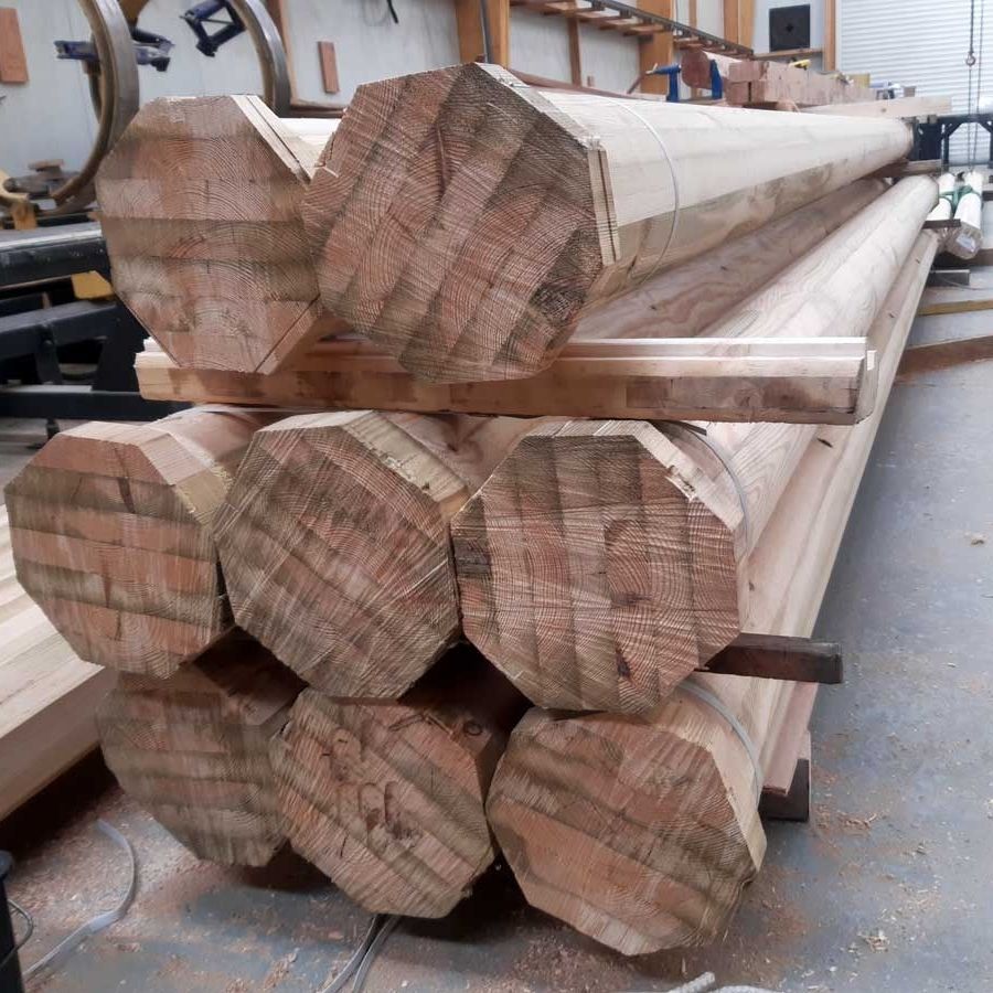 Pine pillar Woodspars fir / acacia / Douglas fir