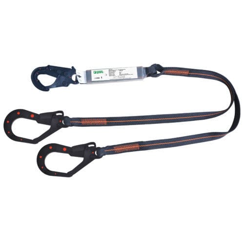 Webbing Fall Arrest Lanyard - Areca - Coverguard - Double