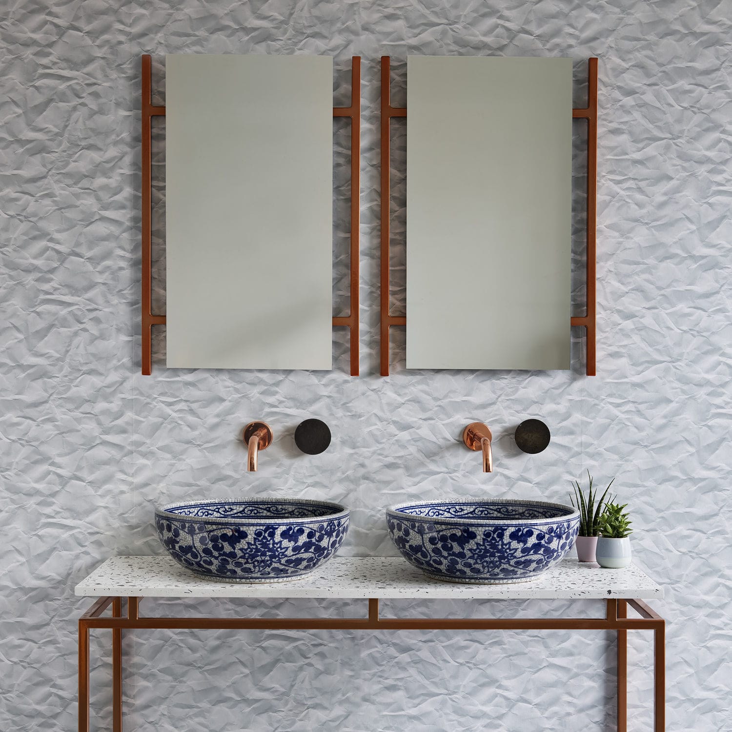 Wall-mounted bathroom mirror - AUSTIN - London Basin - contemporary ...