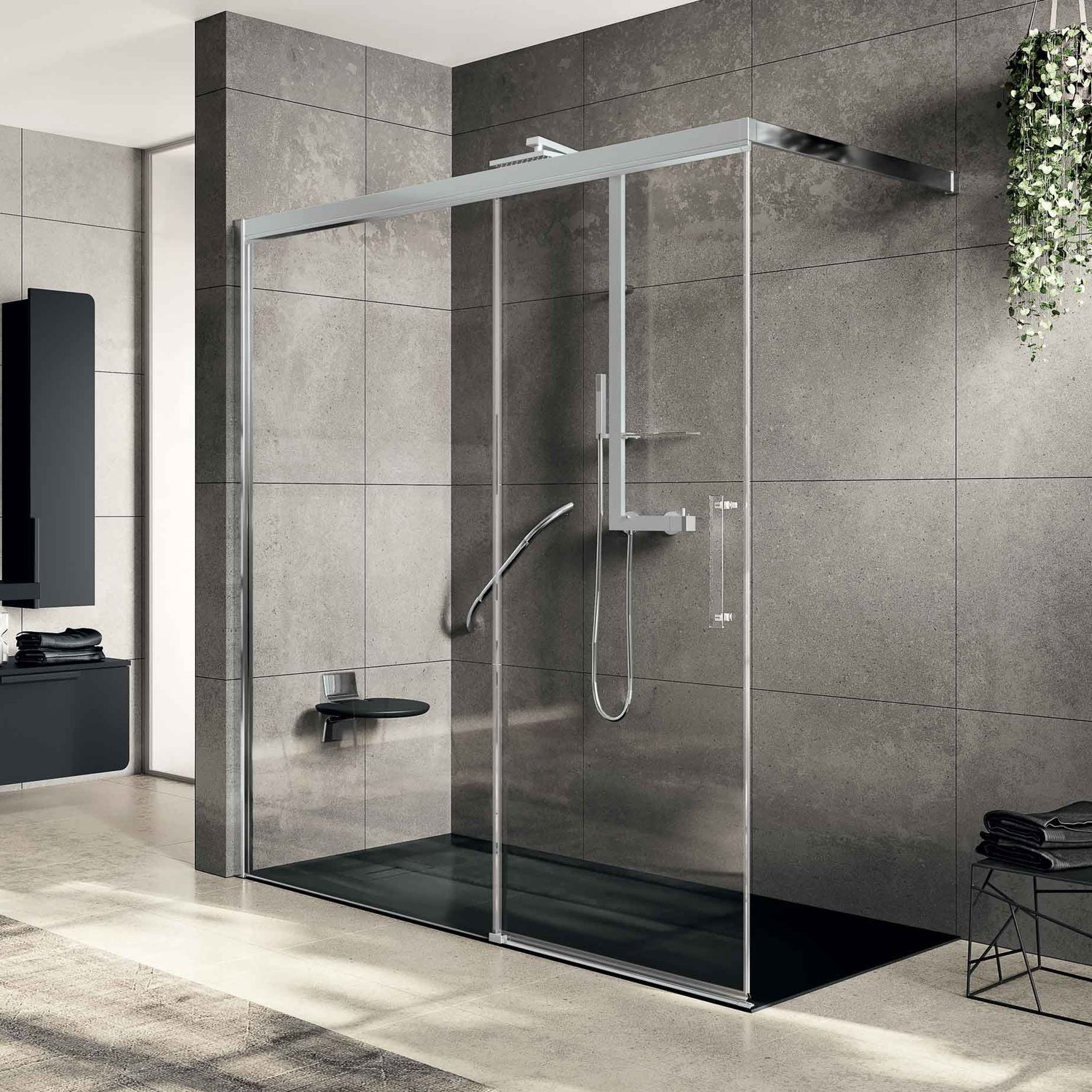 Sliding shower screen ROSE ROSSE PHB NOVELLINI fixed