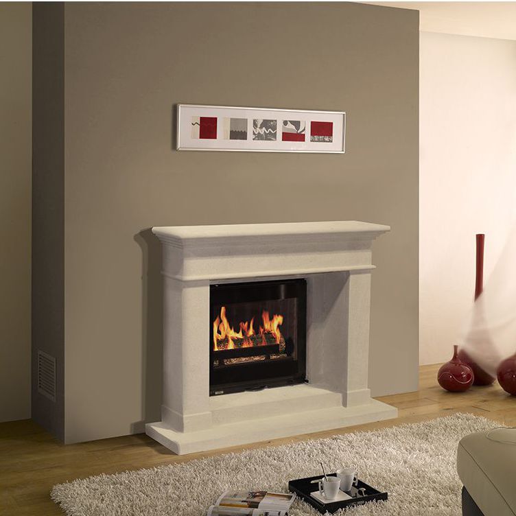 Wood Burning Fireplace Traditional Closed Hearth Built In