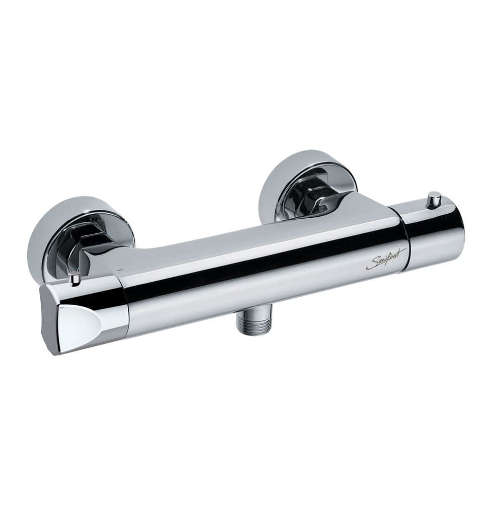 Doublehandle shower mixer tap 75639 PRESTO wallmounted / chrome